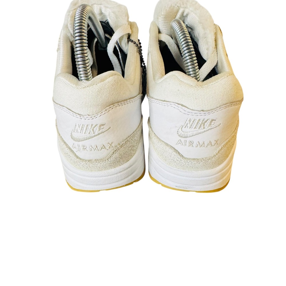 Nike Air Max 1 Coast Sail White Red Feather Swoosh Mens 8 Sneaker FJ4735-100 - Picture 5 of 12
